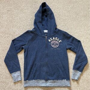 American Eagle Outfitters Navy Hoodie Jacket
